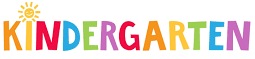 Kindergarten spelled in colored letters